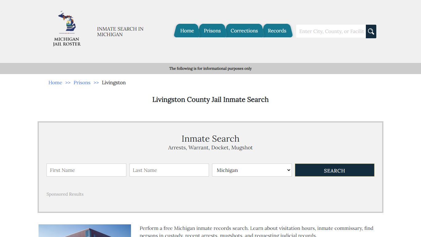 Livingston County Jail Inmate Search | Michigan Jail Roster